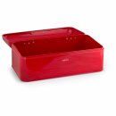 Brotbox ALVA L aus Metall, rot